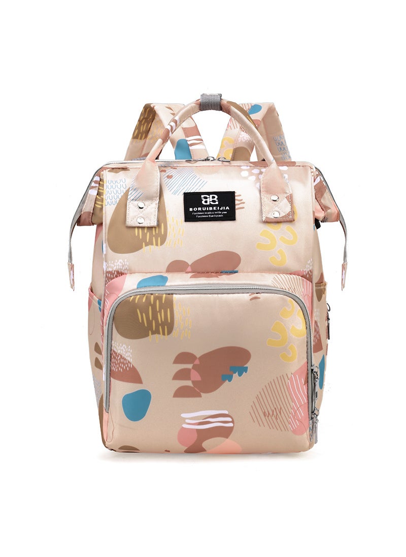 Generic - 2024 Fashion Multi-Function Diaper BackpackFront wet and dry separation usb charging with hook dream world Front wet and dry separation usb charging with hook dream world - Image 1