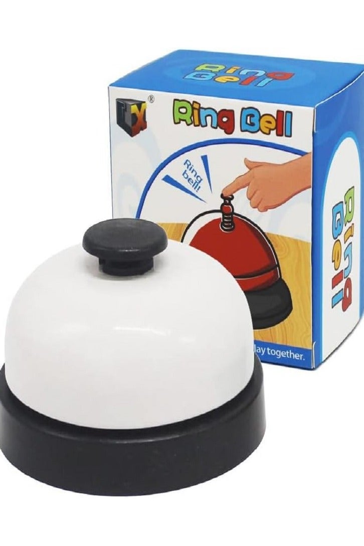 جرس المكتب، جرس طاولة العشاء، جرس مسابقة التدافع للإجابة على الجرس، جرس تفاعلي في الفصل الدراسي للأطفال (أسود) - Image 1