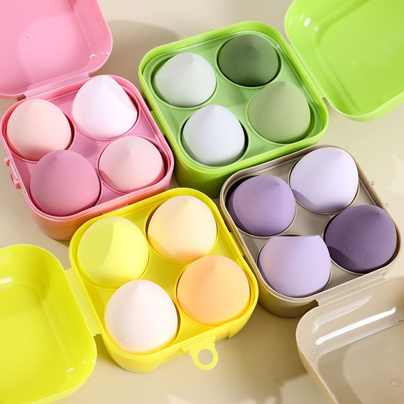 Generic Boxed Beauty Blender Sponge Set Color boxed [4 grid set]] 