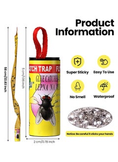URbazaar 20 Rolls Disposable Fly Trap Catcher Fly Catcher Insect Trap Hanging Style Pest Control  - Image 2