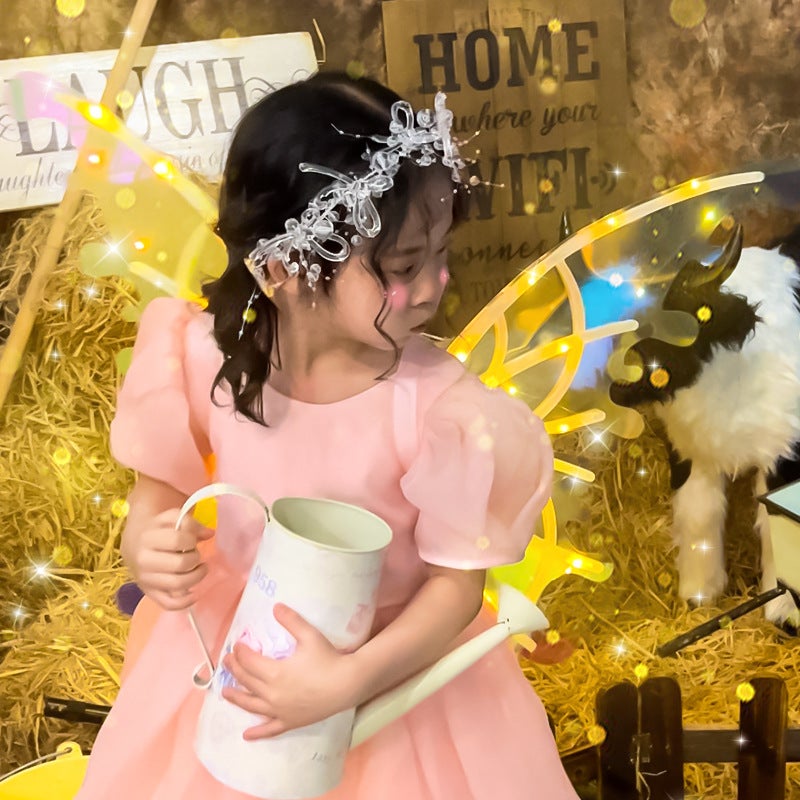 Electric Butterfly Wings Back Decoration Night Market Luminous Girl Toy Internet Celebrity Children'S Angel Moves Elf Wings Gift - Image 4