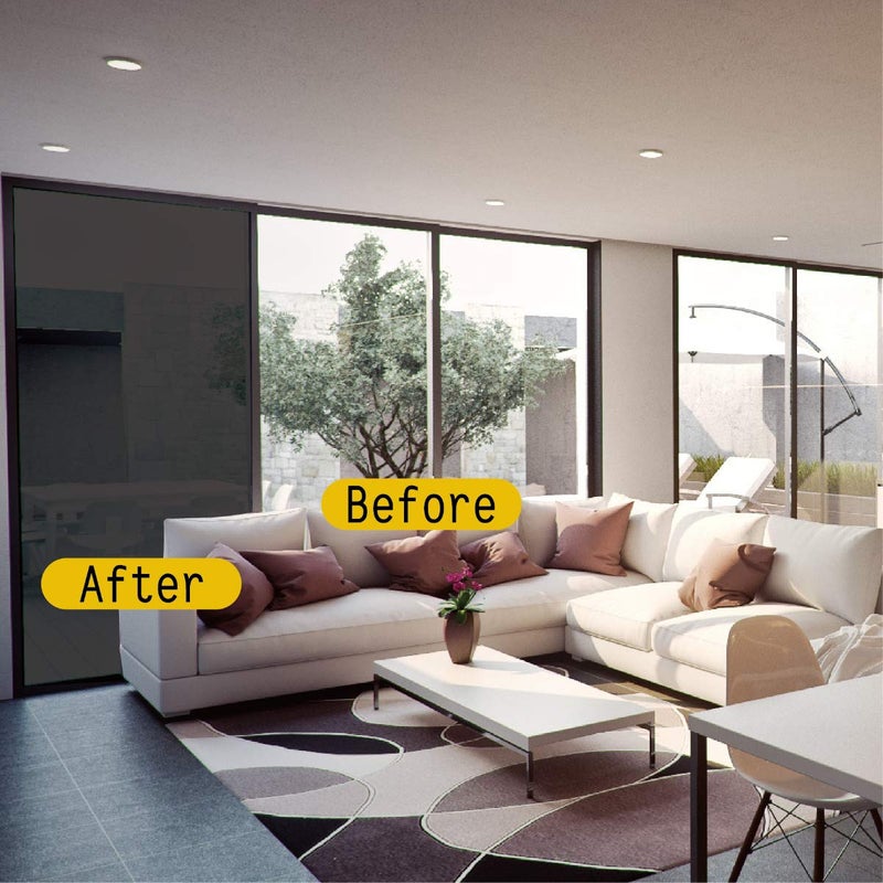 G Greenfilm Static Cling Film 20% Window Tint for Residential and Car Use - DIY Non-Adhesive, Removable Window Tint for Enhanced Privacy, UV Protection, Glare Reduction, and Heat Blocking (24" x 120") - Image 2