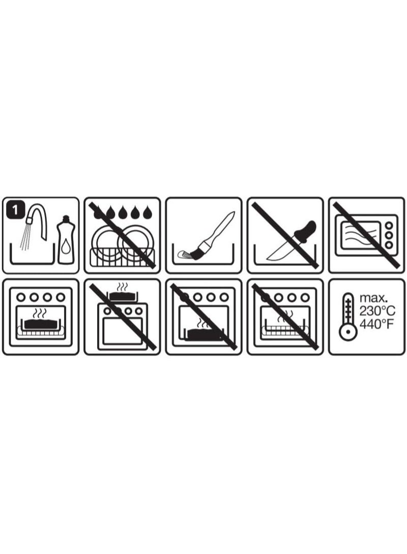 كايزر صينية خبز مثقبة من إنسبيريشن، مقاس 25 سم، لون أسود - Image 4