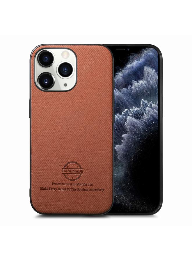 زبون جراب خلفي لهاتف iPhone 11 Pro Max مصنوع من الجلد الصناعي المائل - Image 1
