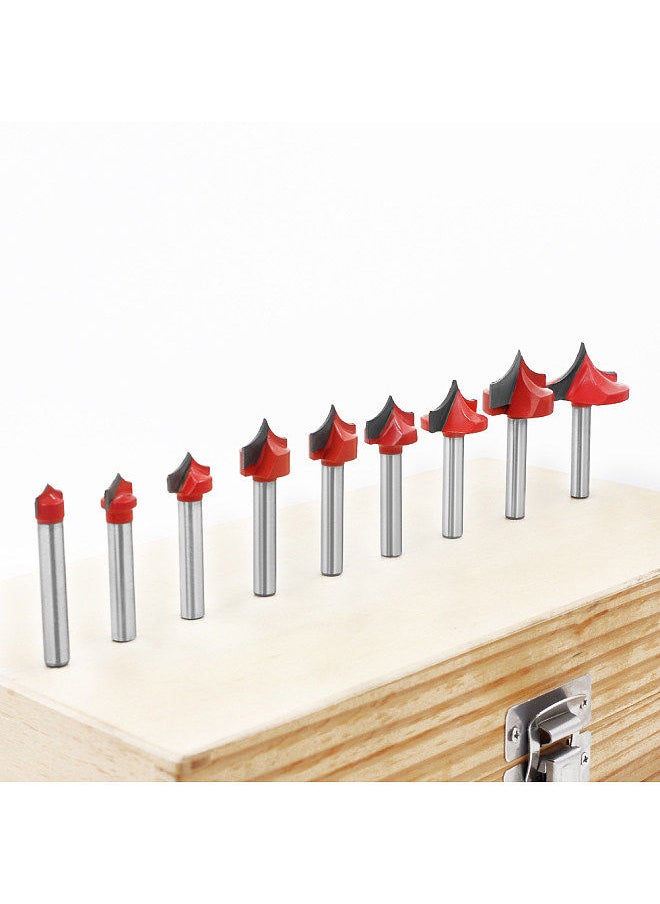 Router Bits Groove Point Cutting Round Edge 6mm Shank 16mm Blade Diameter for Woodworking Milling Cutter Tool