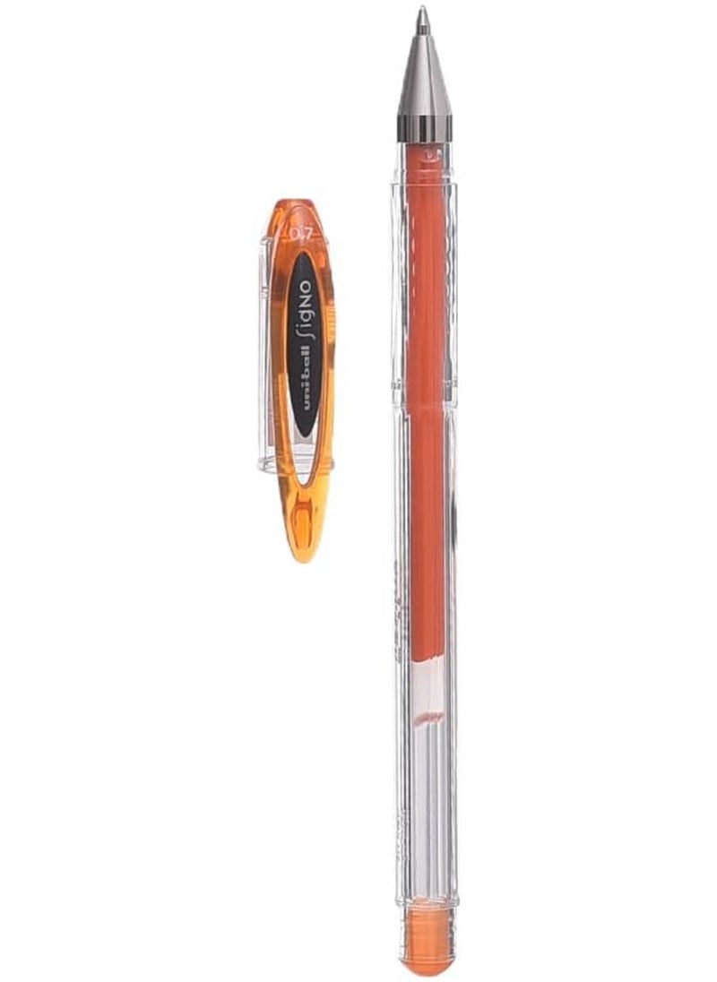 Uniball Uniball Signo Gel Ink Ballpoint Pen ,Orange  - Image 4