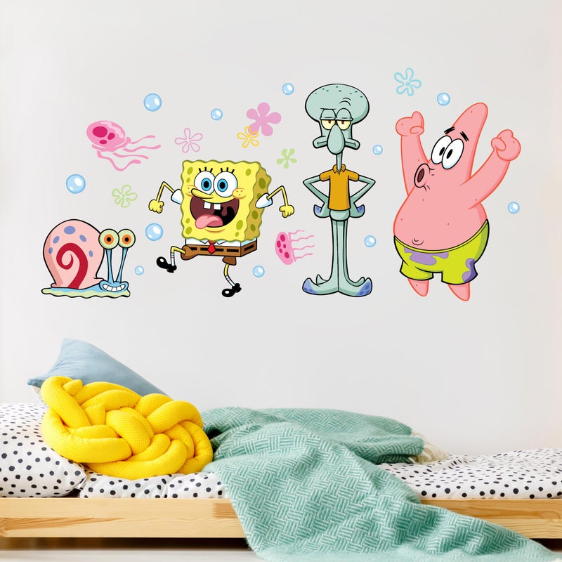 WALL PALZ Spongebob Squarepants Wall Decals Patrick Star Squidward Gary Vinyl Wall Sticker Bedroom Decorations Peel and Stick Room Decor - Image 2