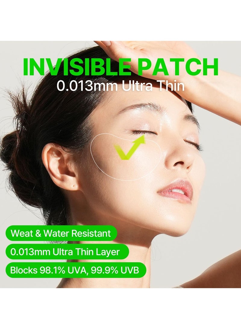 FRANZ UV Protection Peptide Sun Patches, Ultra-Thin Sunshield for Face, 4 Pairs (Regular Size), Anti-Aging & Skin Rejuvenation, Perfect for Outdoor Sports – Golf, Hiking, Driving, Korean Skincare - Image 2