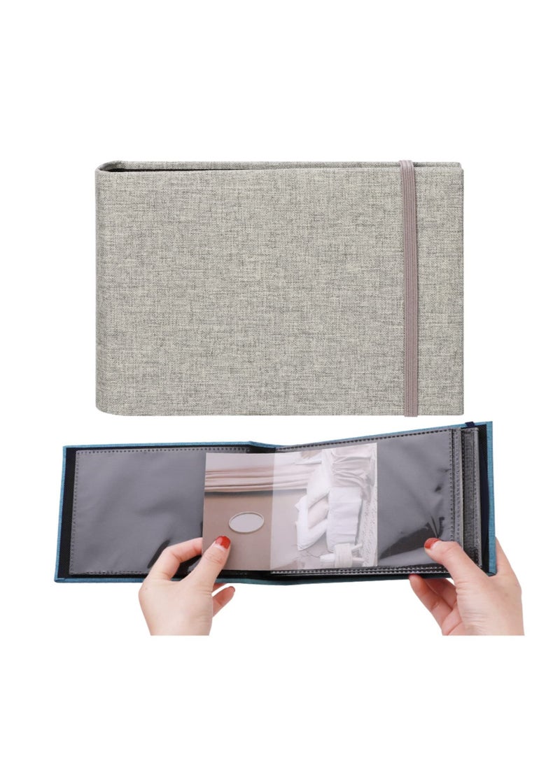 كابتن تيك 2 Pcs Small Photo Album Book Linen Cover Portable Picture Albums for Baby Family Wedding Anniversary - Image 4