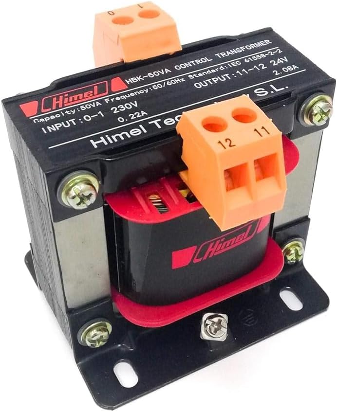 Himel 50VA 230V/24V Control Transformer 50/60Hz - HBK0050E9 Himel - Image 1