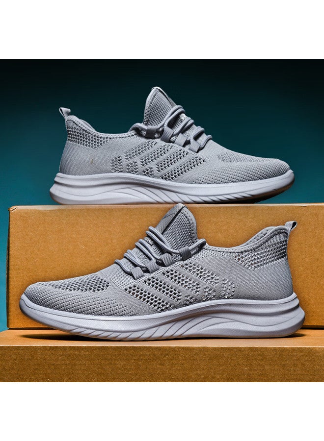 Double Star Eight Shuangxingbate Men's Shoes, Summer Cool Breathable Large Mesh Surface Slip-on Soft Sole Lightweight Running Sneakers Casual Work Shoes - Image 4