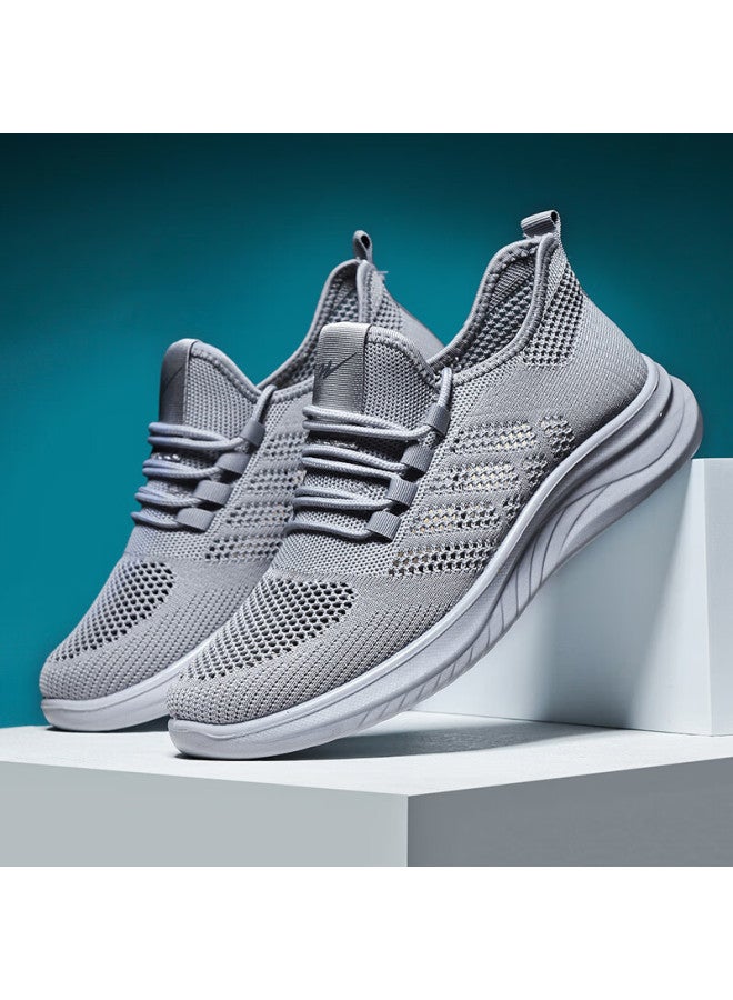 Double Star Eight Shuangxingbate Men's Shoes, Summer Cool Breathable Large Mesh Surface Slip-on Soft Sole Lightweight Running Sneakers Casual Work Shoes - Image 2
