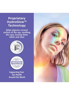 Rohto Optic Glow Whitening, Lubricant Eye Drops, Whitens, Brightens, and Hydrates Red Eyes, Fast-Acting Formula, Sterile Eye Drops, 0.4 fl oz Bottle  - Image 4