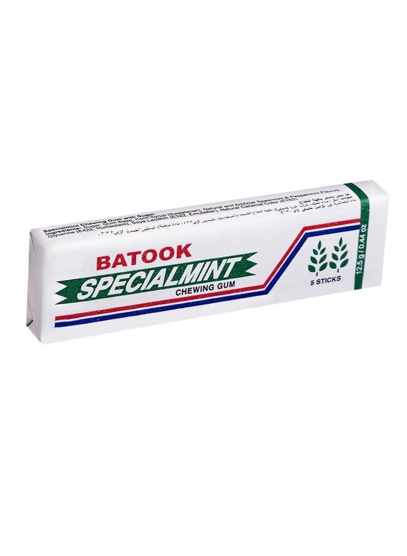 Batook Batook Chewing Gum Special mint  5*2.5g sticks * 20 Pcs -250  - Image 1