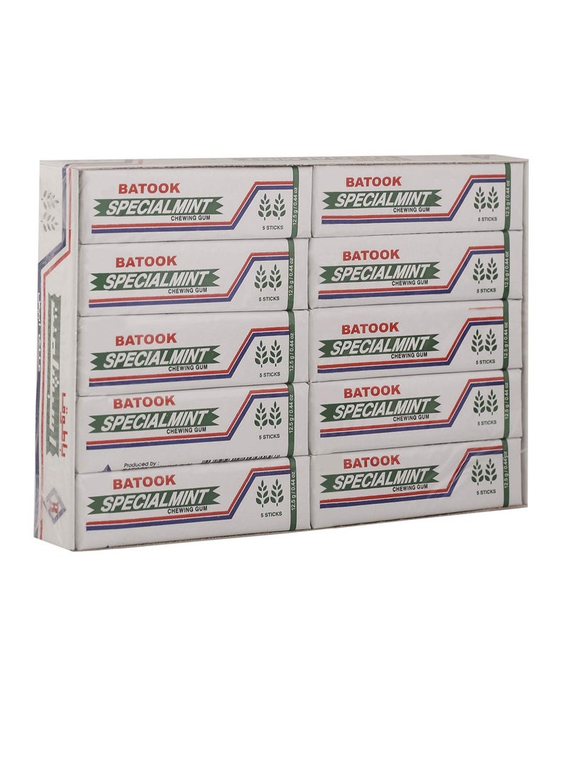 Batook Batook Chewing Gum Special mint  5*2.5g sticks * 20 Pcs -250  - Image 2