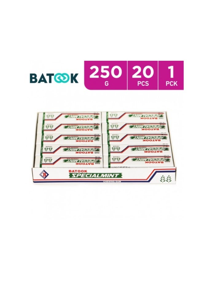 Batook Batook Chewing Gum Special mint  5*2.5g sticks * 20 Pcs -250  - Image 3