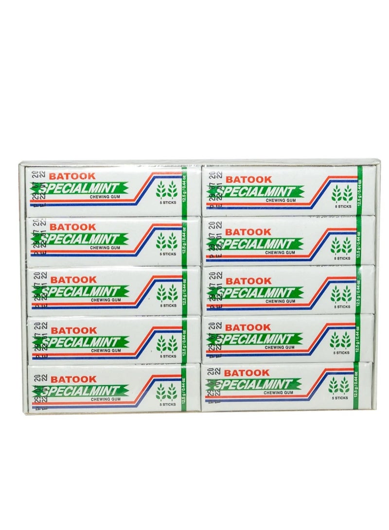 Batook Batook Chewing Gum Special mint  5*2.5g sticks * 20 Pcs -250  - Image 4