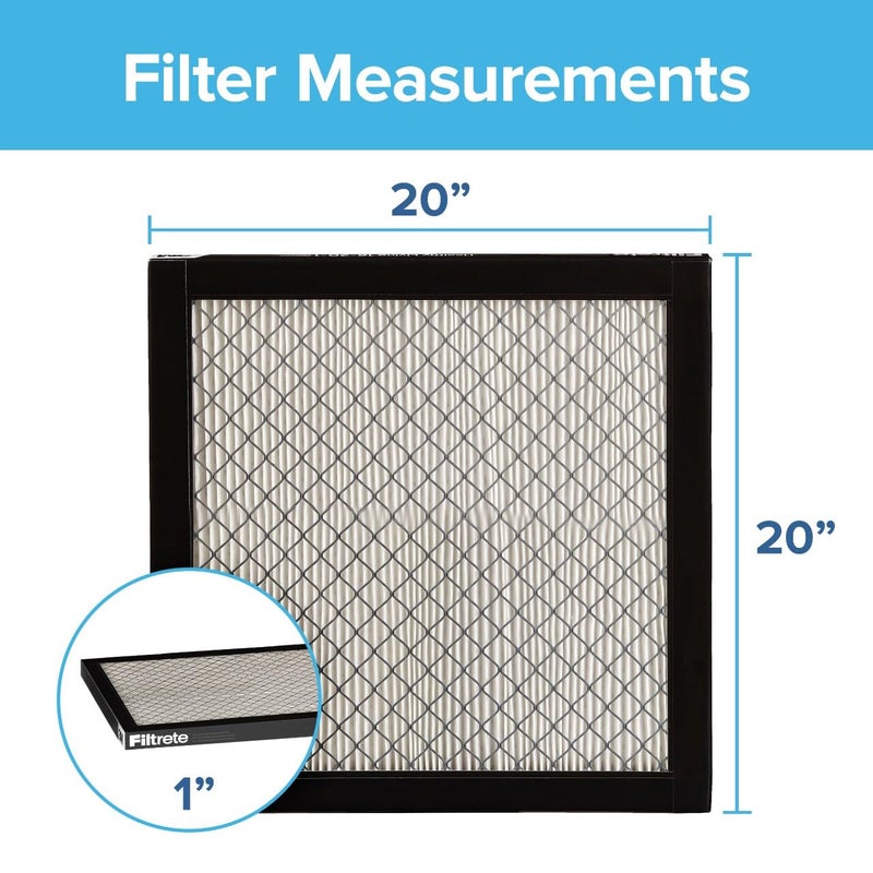 Filtrete 20x20x1 Air Filter, MPR 2800, MERV 14, Healthy Living Ultrafine Particle Reduction 3-Month Pleated 1-Inch Air Filters, 2 Filters - Image 2