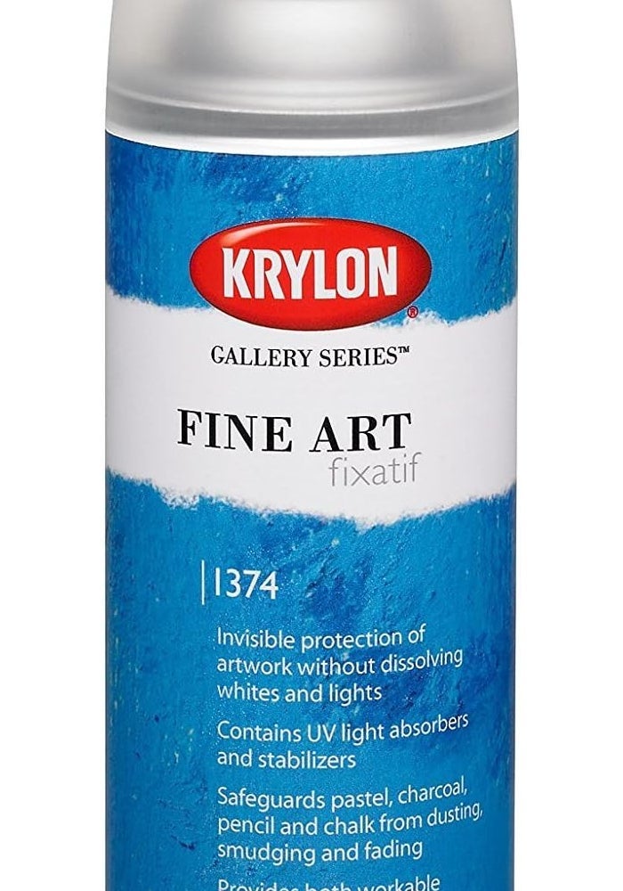 Krylon Gallery Series Fine Art Fixatif Spray, 11 oz - Matte Finish