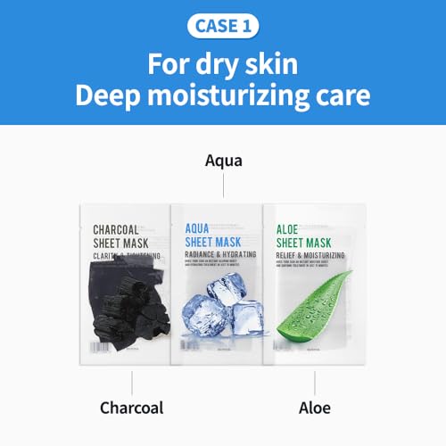 EUNYUL Purity Korean Collagen Face Mask for Skincare 8 Types x 1 Set Hydrating and Nourishing - Image 3