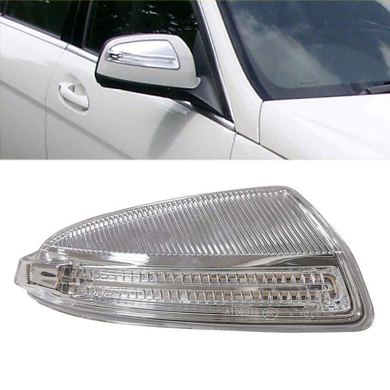 كيت متوافق مع مرسيدس W204 فئة C C250 C300 C350 C63 غلاف مرآة الجانبية مع إشارة الانعطاف LED ضوء لمبة يمين