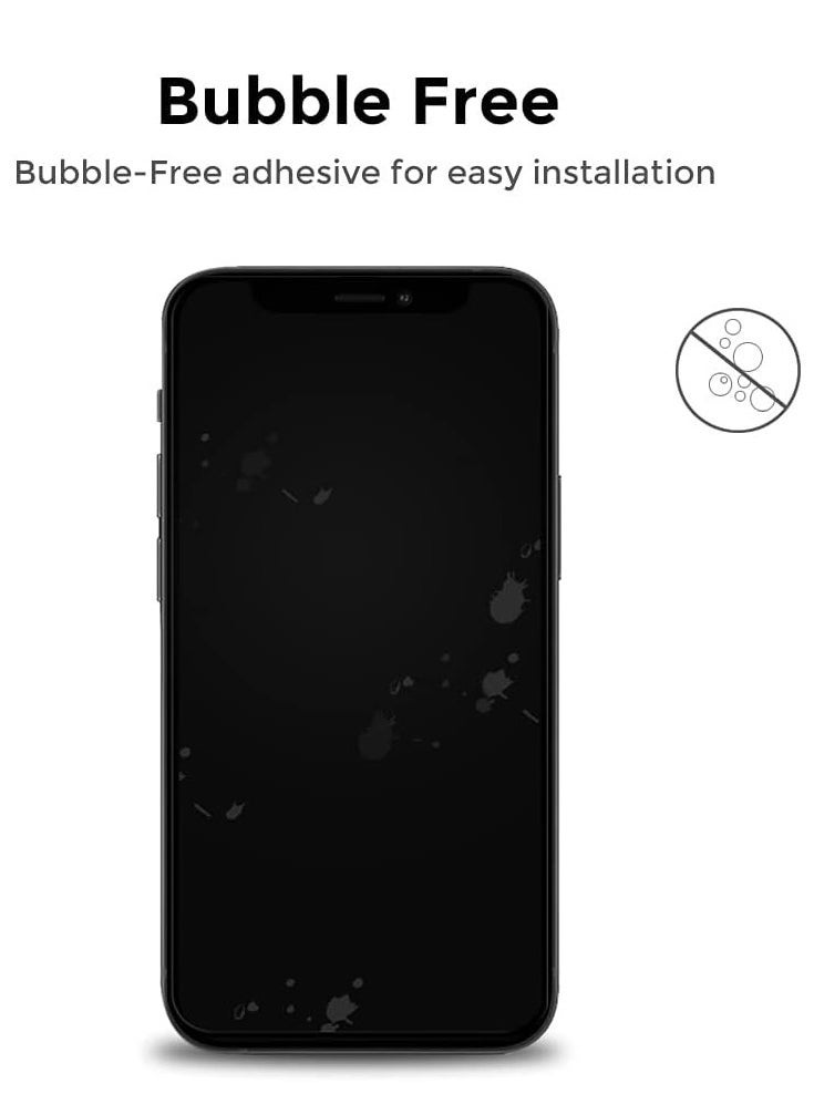 vesus [ 2 Pack ] Screen Protector for iPhone 15 Pro Max With Camera Lens Protector, 9H Hardness Scratch Resistant Full Coverage Screen Guard HD Ultra-thin Tempered Glass Screen Guard - Image 5