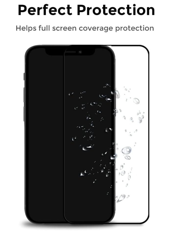 vesus [ 2 Pack ] Screen Protector for iPhone 15 Pro Max With Camera Lens Protector, 9H Hardness Scratch Resistant Full Coverage Screen Guard HD Ultra-thin Tempered Glass Screen Guard - Image 3