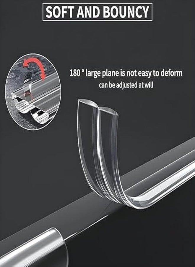 اودين واقي حواف أودين - بطول مترين، شريط حماية حواف آمن للأطفال، واقيات حواف الطاولات للأطفال، غطاء أمان للأثاث والمكتب وسرير الأطفال والجدران، مصنوع من السيليكون الناعم - Image 2