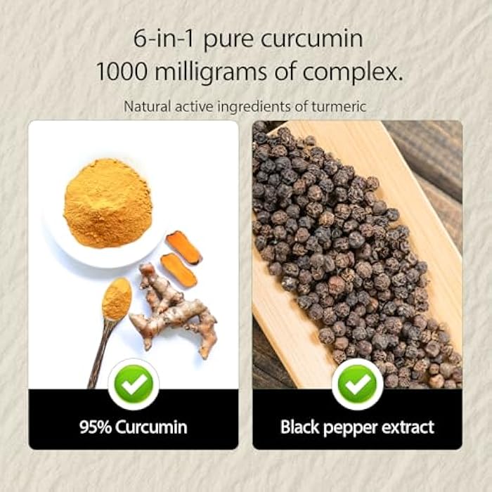NIVELLE Pure Turmeric Curcumin Supplement 1,000mg | 95% Curcuminoids with Bee Propolis, Ginger, MCT Oil, Fat Soluble Vitamin C, & Black Pepper | Non-GMO, Gluten Free | 120 Capsules - Image 2