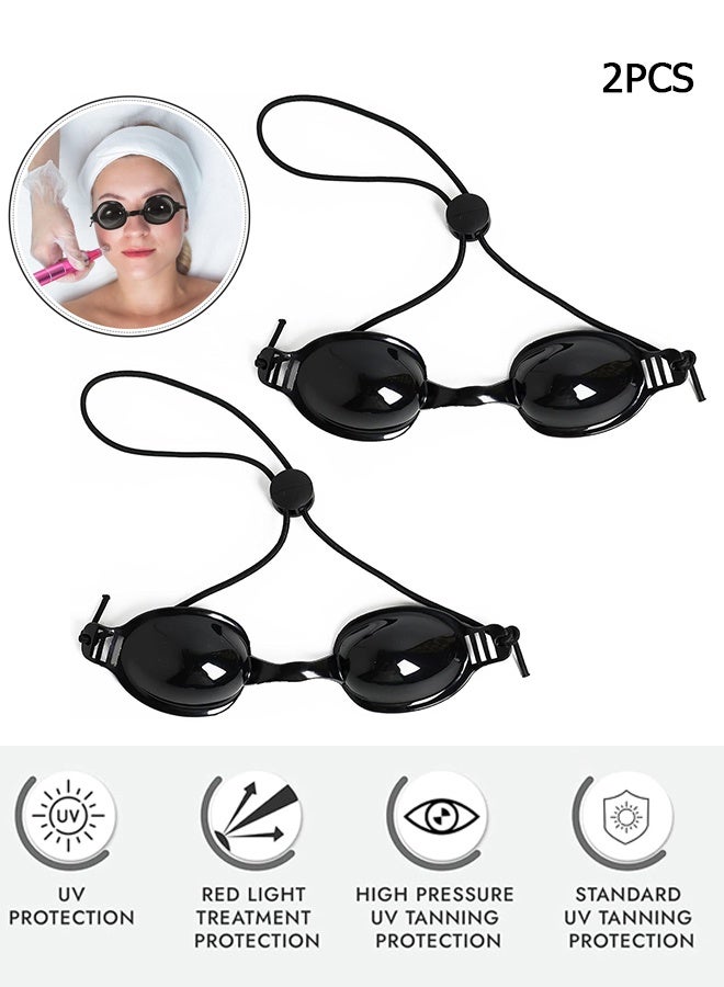 Unique 2 Pcs Laser Safety Glasses - Red Light Therapy & Laser Hair Removal Treatment - Aesthetic Patient Protection Glasses IPL, LED, UV Lamp Treatment  - Image 1