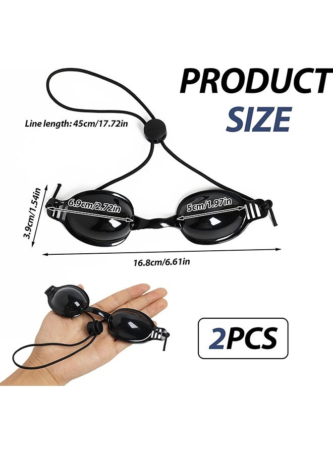 Unique 2 Pcs Laser Safety Glasses - Red Light Therapy & Laser Hair Removal Treatment - Aesthetic Patient Protection Glasses IPL, LED, UV Lamp Treatment  - Image 2