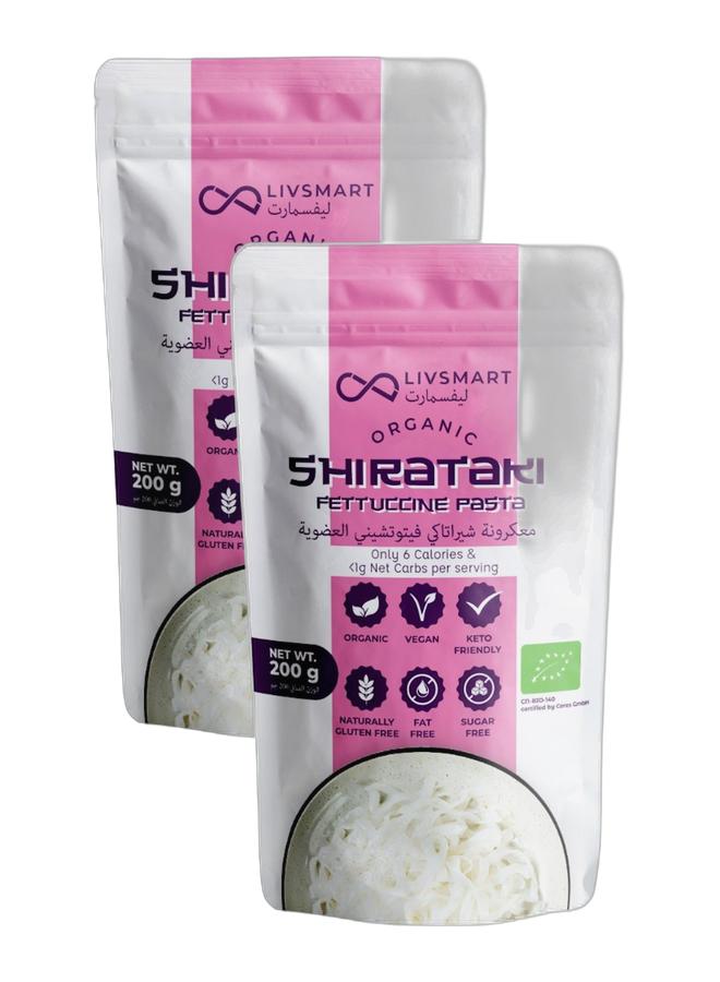 LIVSMART Organic Shirataki Fettuccine Pasta 200g, Pack of 2 - Image 1