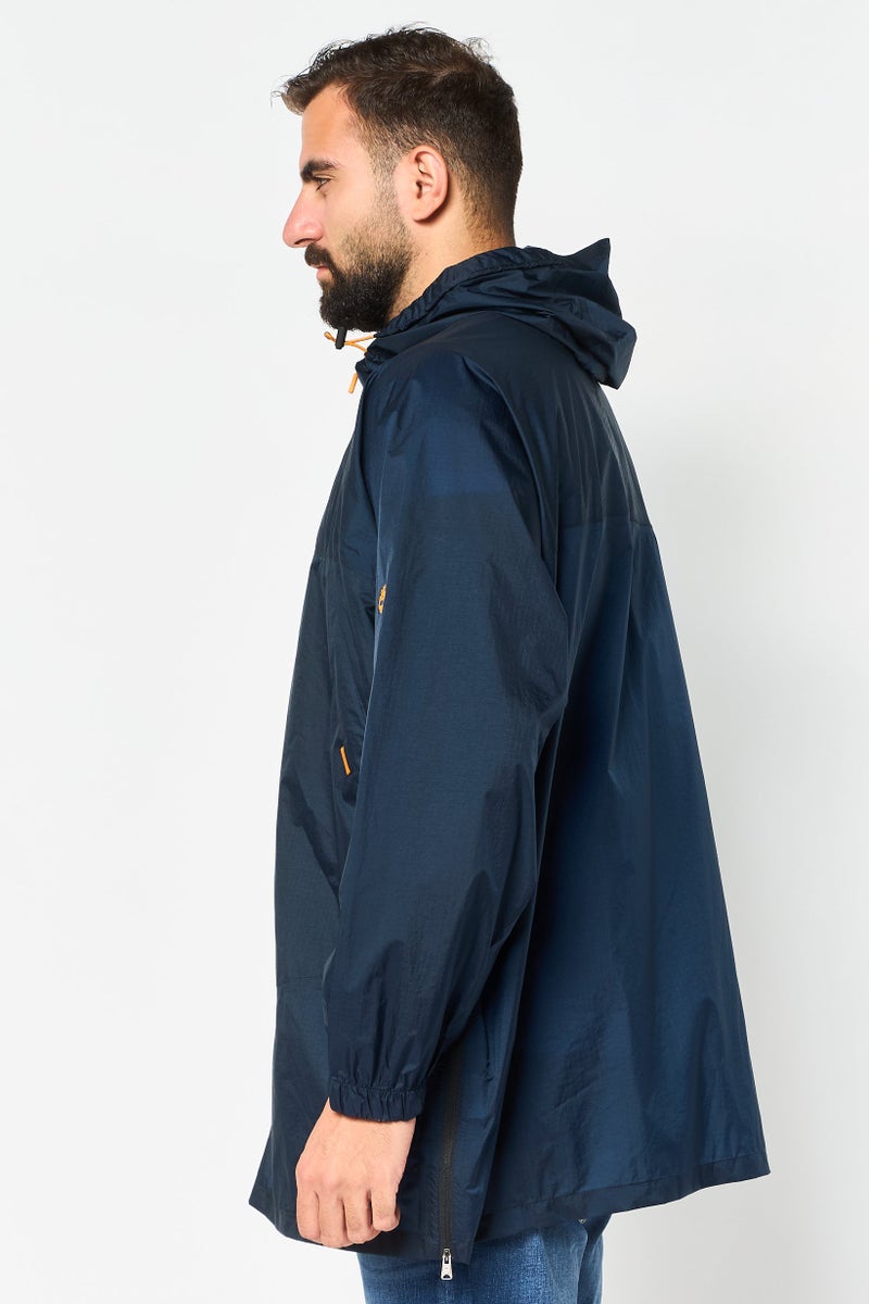 Timberland Men Brand Logo Windbreaker Jacket, Dark Navy - Image 2
