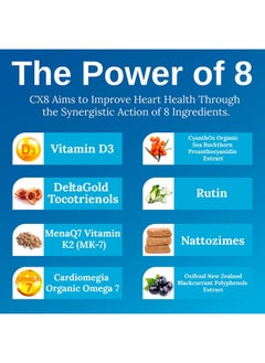 xtendlife Xtendlife CX8 Heart Health Supplement - Heart Health Supplement with Vitamin K2, Sea Buckthorn, and Vitamin D- High-Potency Formula for Optimal Cardiovascular Support  - Image 4