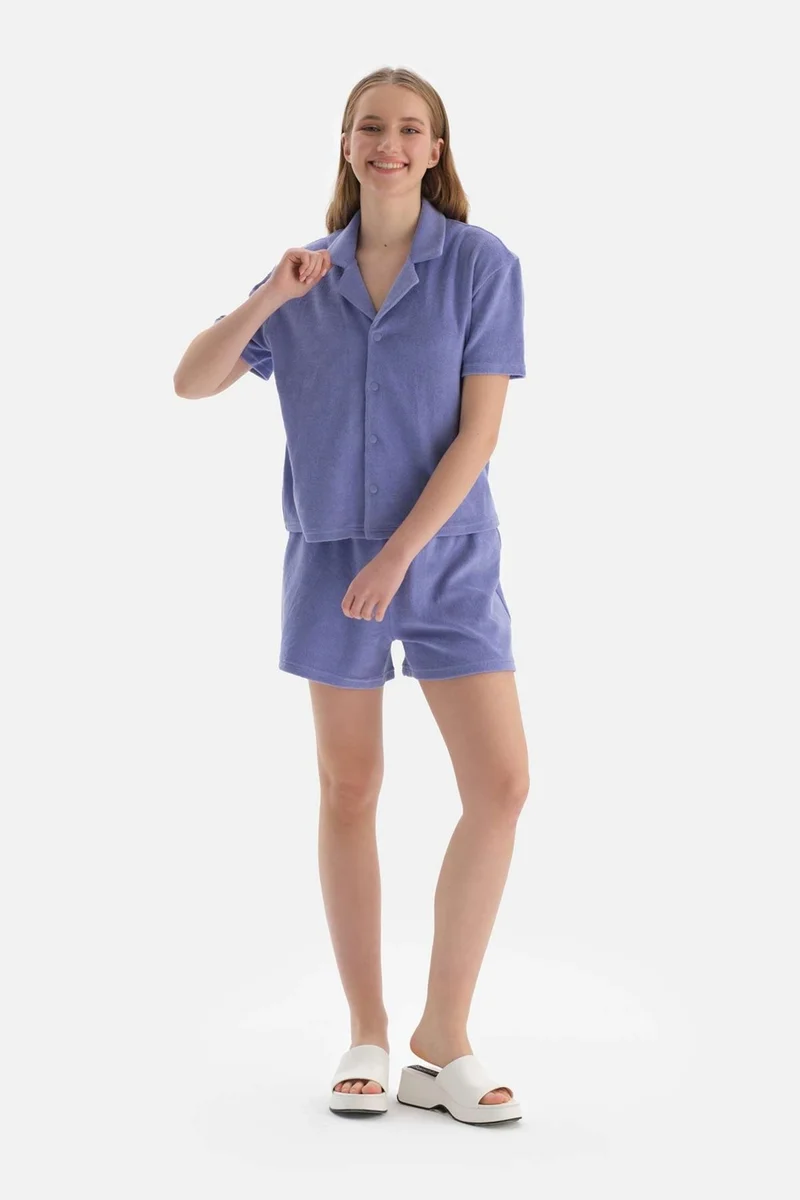 داجي Lilac Towel Shorts