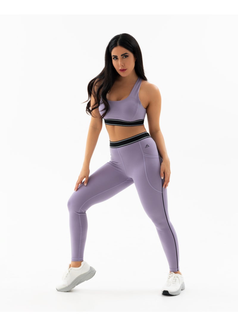 ADATTO - Yoga Midnight Co-ord set (Purple) - Image 1