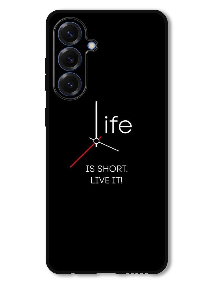 Theodor Protective Case Anti Scratch Shock Proof Bumper Cover For Samsung Galaxy S25 Plus Life is Short - Image 1