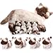 Skylety Nurturing Siamese Cat Stuffed Animal with 4 Baby Kittens Cat Baby Stuffed Animals Plushy Mommy Kitty with Plush Kittens for Birthday Party Favors Gifts - Image 3