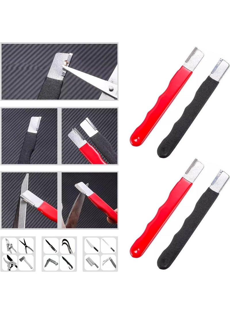 4 Pack Pruning Shears Blade Sharpener Mini Portable Quick Edge Sharpening Carbide Knife Sharpeners - Image 5