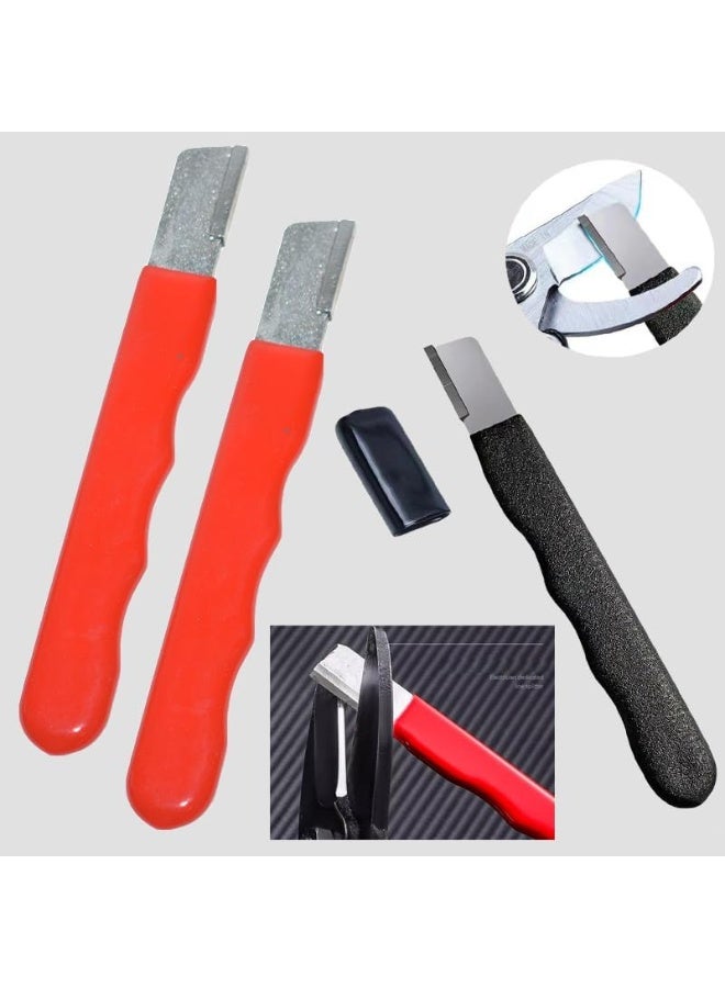 4 Pack Pruning Shears Blade Sharpener Mini Portable Quick Edge Sharpening Carbide Knife Sharpeners - Image 3