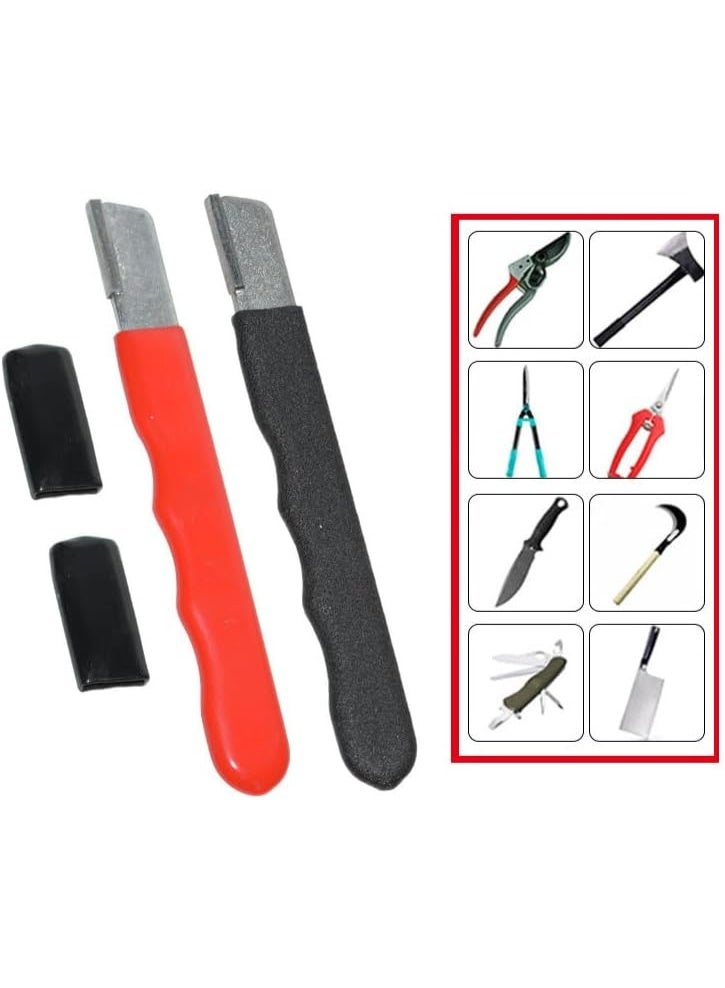 4 Pack Pruning Shears Blade Sharpener Mini Portable Quick Edge Sharpening Carbide Knife Sharpeners - Image 2