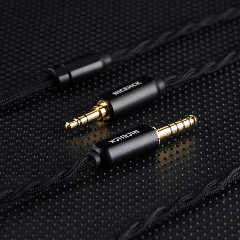Nicehck EBX25Ti Hi-Fi Earphones, 14.2mm Beryllium-Coated Dome Diaphragm, Wired Earbud, Titanium Mmcx Iem, 4.4mm - Image 4