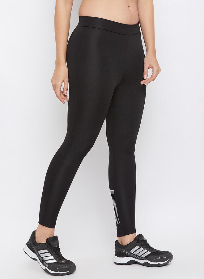 Clovia Black Solid Performance Leggings - Image 5