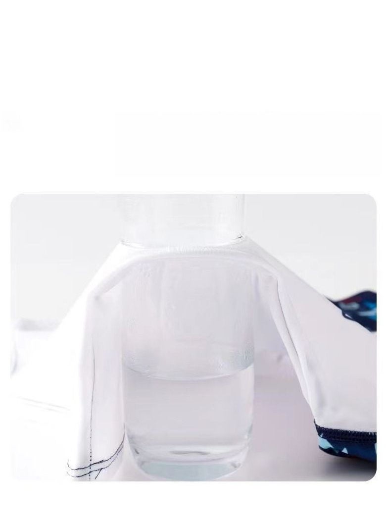 2023 Children's Sunscreen Quick-Drying Swimsuit Swimming Training Hot Spring Suit Professional Five-Point Boy Short-Sleeved Split Suit  - Image 5