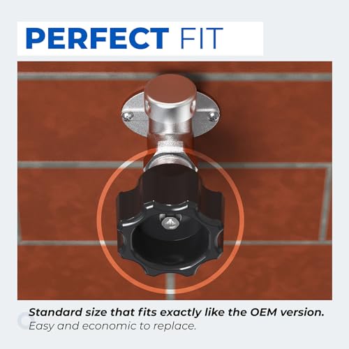 Xinafan Wall Hydrant Handle Kit 500 400 300 Outdoor Faucet Handle Replacement Frost Proof Wheel Shaped Outside Water Faucet Handle Part Kit Accessories - Image 5
