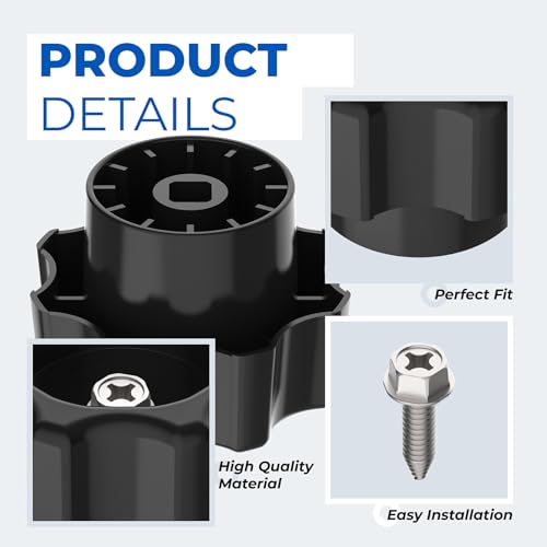 Xinafan Wall Hydrant Handle Kit 500 400 300 Outdoor Faucet Handle Replacement Frost Proof Wheel Shaped Outside Water Faucet Handle Part Kit Accessories - Image 3