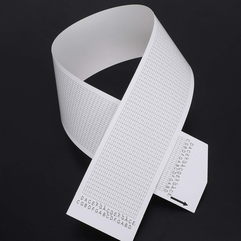 Fydun 30 Note Hand Crank Music Box Paper Tape Blank DIY Refill Strip - Image 3