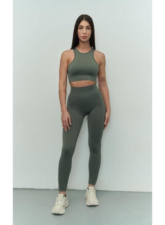 MAI STUDIOS CO. Sandra Green Sports Bra - Image 3