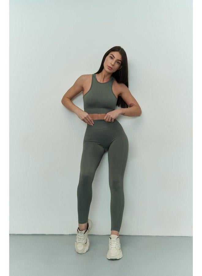 MAI STUDIOS CO. Sandra Green Sports Bra - Image 2