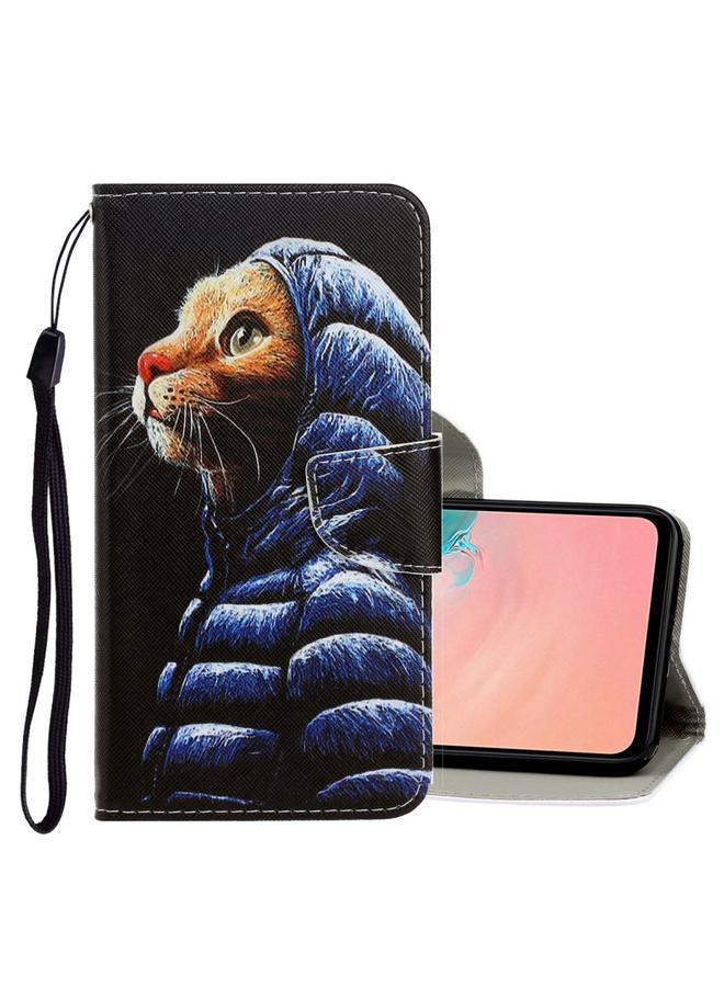 اس-توب جراب لهاتف Galaxy S20، جراب جلدي من البولي يوريثان قابل للطي أفقيًا برسومات ملونة ثلاثية الأبعاد مع حامل وفتحات للبطاقات ومحفظة - Image 1